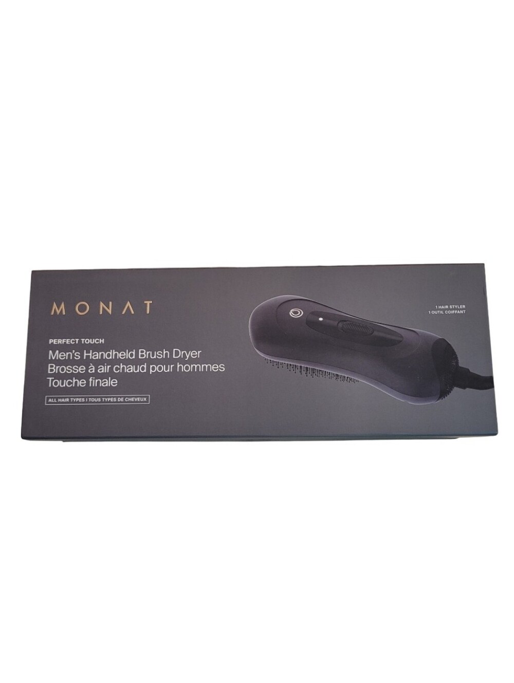 Monat Perfect Touch 2-in-1 Electric Hair Grooming Blow Dryer Brush
